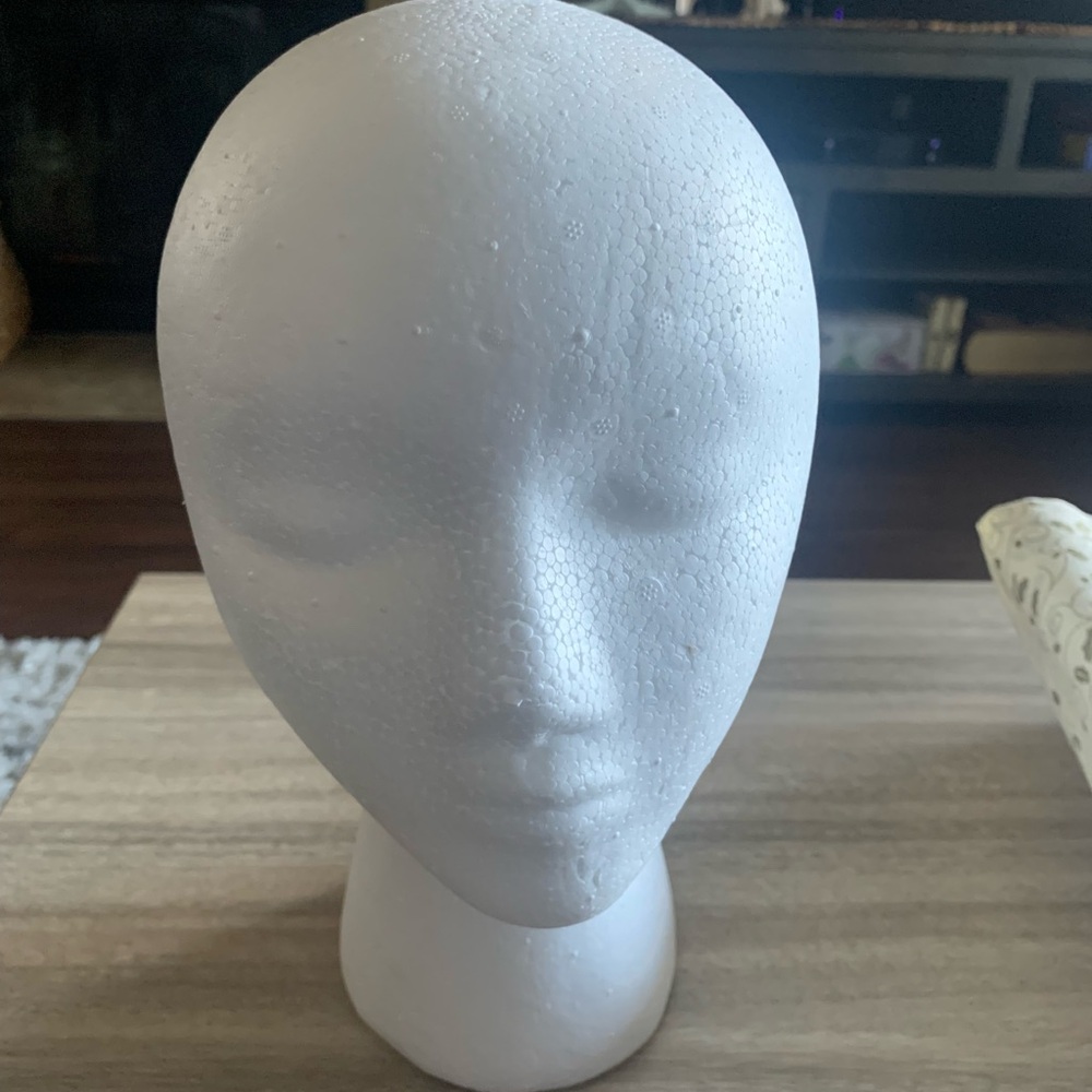 Polystyrene Foam Mannequin Head Display Model Female Hat Cap & Wig DIY Dummy